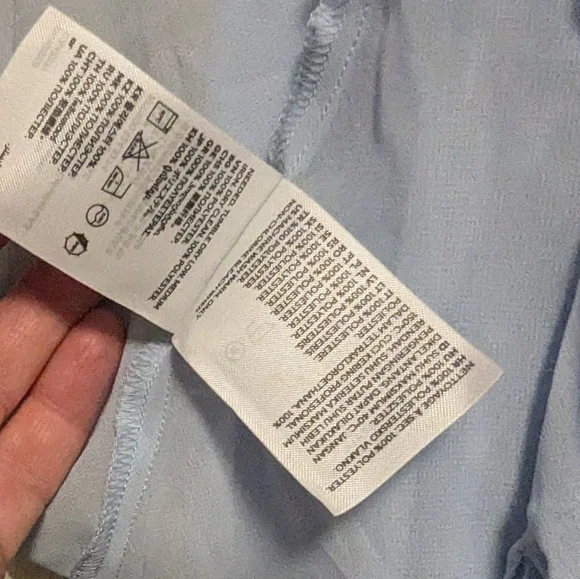 H&M Sky Blue Ruffle Blouse - Picture 9 of 10